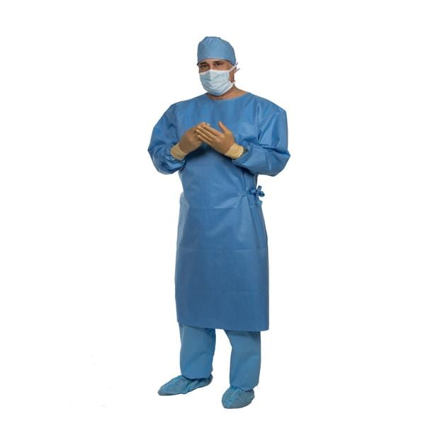 Spectrum Non Reinforced Surgical Gown AAMI Level 3 SMS X-Large Blue 28/Ca product image