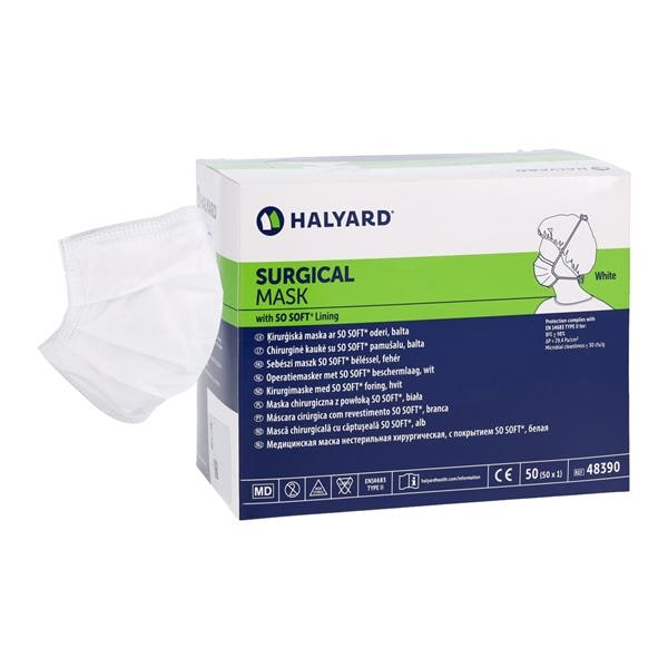 Surgical Mask Not ASTM Rated Anti-Fog White 50/BX