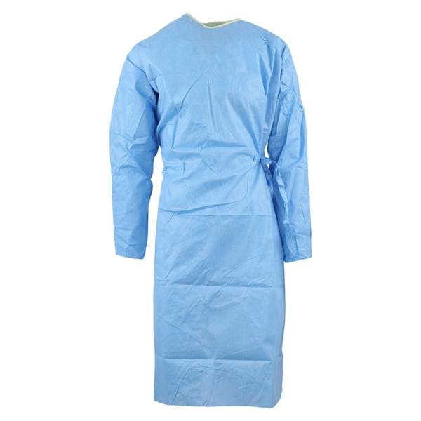 Evolution 4 Surgical Gown SMS Fabric Standard / Large Blue/Yellow Neckband 36/Ca - Evolution 4 Surgical Gown SMS Fabric Standard / Large Blue/Yellow Neckband 36/Ca - Image 1