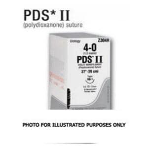 PDS II Suture 1 8x18" Polydioxanone Monofilament CTX Violet 12/Bx