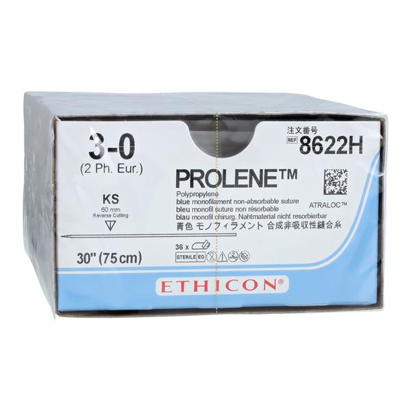 Prolene Suture 3-0 30" Polypropylene Monofilament KS Blue 36/Bx