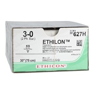 Ethilon Suture 3-0 30" Nylon Monofilament KS Black 36/Bx