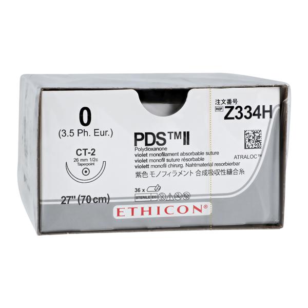 PDS II Suture 0 1x27" Polydioxanone Monofilament CT-2 Violet 36/Bx