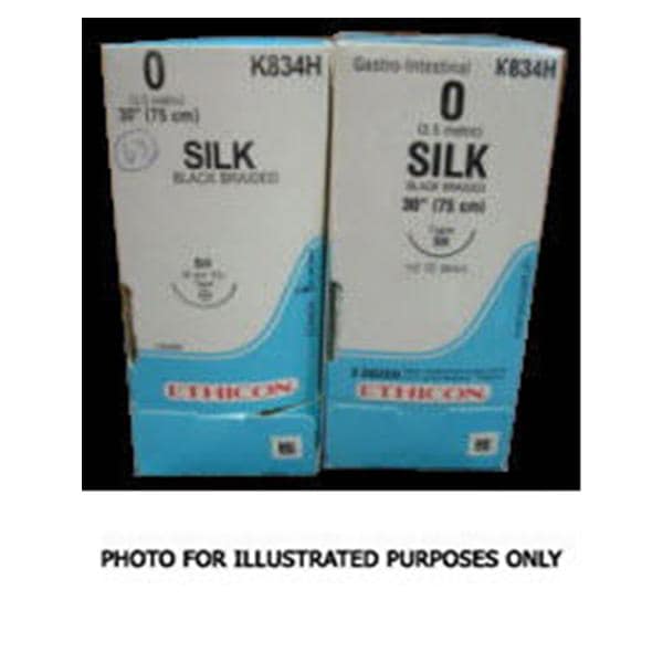 Perma-Hand Suture 1 2x60" Silk Braid Black 36/Bx