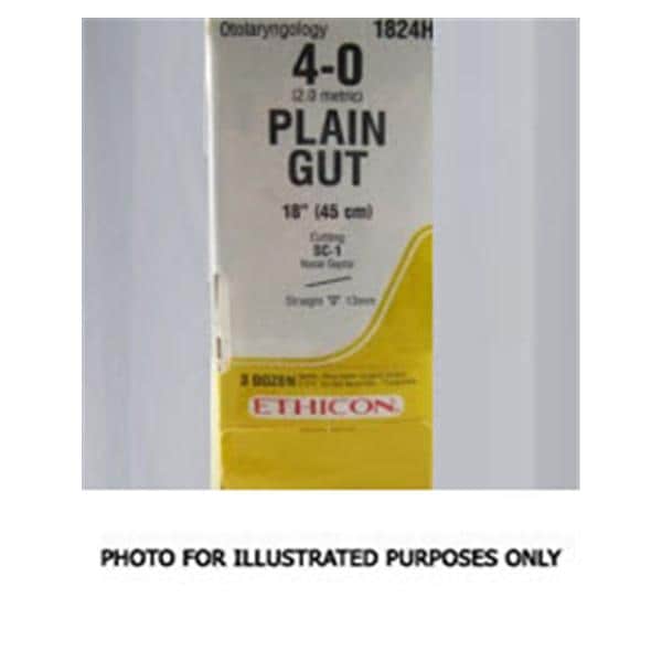 Ligapak Surgical Suture 2-0 54" Plain Gut Monofilament Yellowish Tan 12/Bx