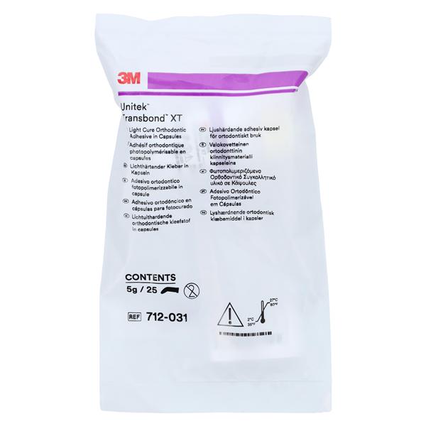 3M Transbond XT Orthodontic Adhesive 0.2 gm Light Cure Capsules 25/Bx