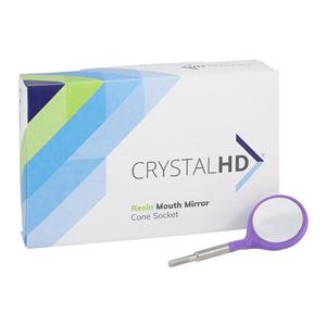 Crystal HD Mirror Size 4 Cone Socket Neon Purple 12/Pk