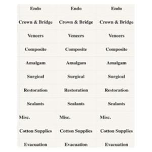 Procedure Tub ID Labels Clear 2/Pk