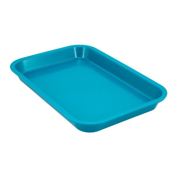 Mini Flat Set-Up Trays, Plastic, Teal, 1/Pk, 20Z101J thumbnail 3