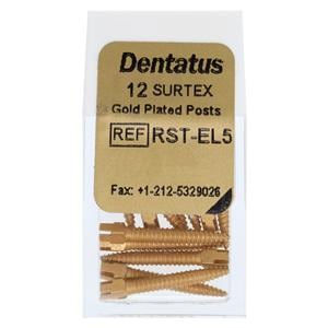 Surtex Posts Gold Plated Extra Long 1.65 mm 12/Bx
