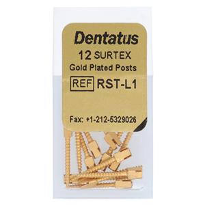 Surtex Posts Gold Plated Long 1.05 mm 12/Bx