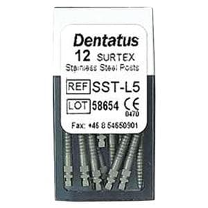 Surtex Posts Stainless Steel Size 1.65 mm Parallel Sided & Tapered End 12/Bx