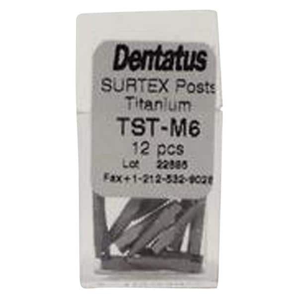 Surtex Posts Titanium Refill 9.3 mm 1.8 mm Parallel Sided & Tapered End 12/Bx