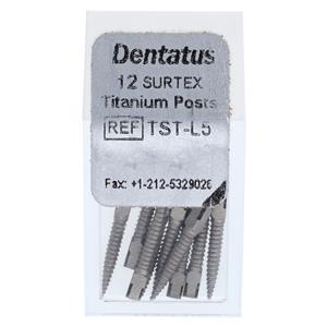 Surtex Posts Titanium 1.65 mm Parallel Sided & Tapered End 12/Bx