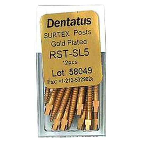 Surtex Posts Gold Plated Super Long 1.65 mm 12/Bx