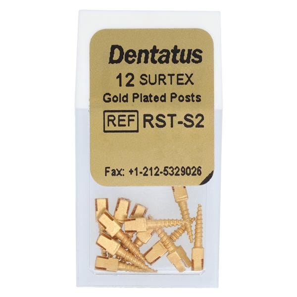 Surtex Posts Gold Plated Short 1.2 mm 12/Bx