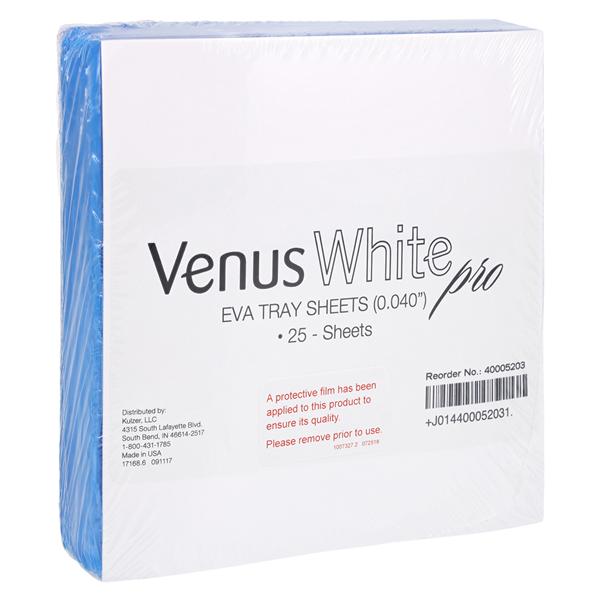 Venus White Pro Tray Material Sheets .040" 25/Bx