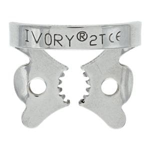 Ivory Rubber Dam Clamp Winged Size 2T Ea