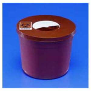 Sharps Container 5qt Red 8.75x6.75" Adjustable Rotor Lid Plastic Ea, 40 EA/CA