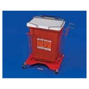 SharpSafety Sharps Cart Red 21.5x16x22" Plastic For 8g Ld Cntnrs 1/Ca
