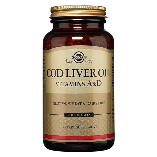 Norwegian Cod Liver Oil Supplement Softgels 250/Bt
