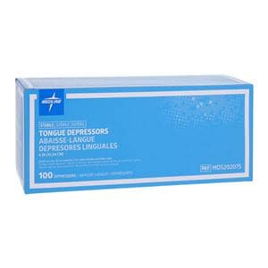 Tongue Depressor 6 in Wood Sterile 100/Bx