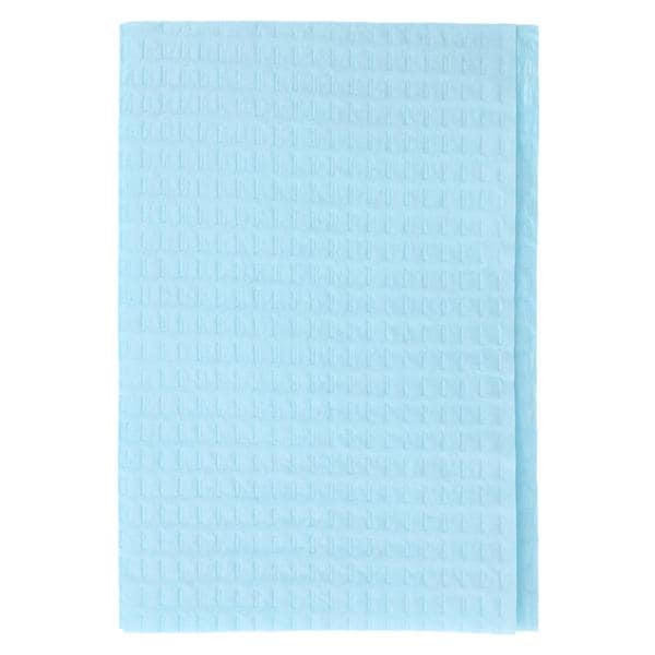 Professional Towel 2 Ply Tissue / Poly 13 in x 19 in Blue Disposable 500/Ca