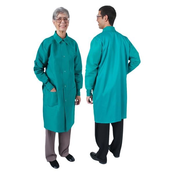 Protection Plus Coat 3 Pockets Long Tapered Sleeves 41 in 4X Large Green Ea