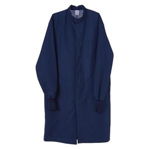ASEP Barrier Lab Coat 3 Pockets Long Sleeves Small Navy Unisex Ea