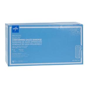 Bulkee Lite Gauze Bandage Cotton 4"x4.1yd 3 Ply Sterile 12/Bx, 8 BX/CA