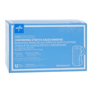 Sof-Form Gauze Bandage Rayon Polyester Blend 3x75" Sterile 12/Bx, 8 BX/CA