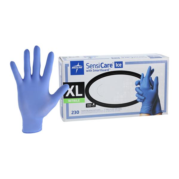SensiCare Ice Nitrile Exam Gloves X-Large Violet Blue Non-Sterile product image