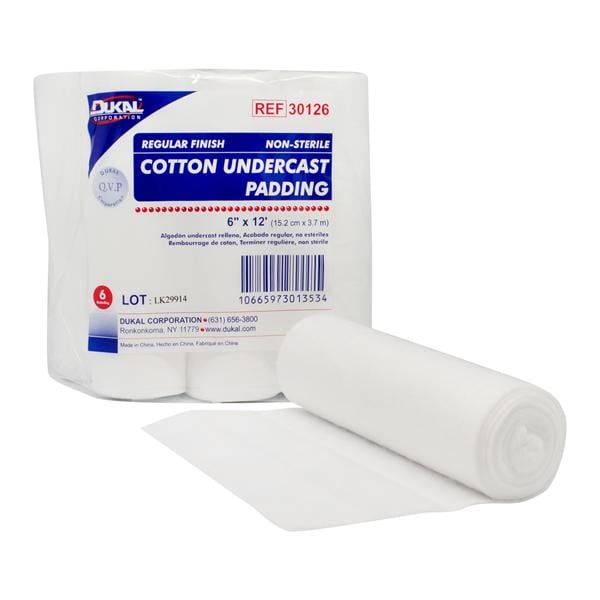 Undercast Padding White 6"x12', 6 BG/CA