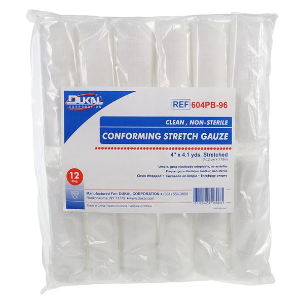CleanWrap Conforming Bandage Gauze 4"x4.1yd Non-Sterile 96/Ca