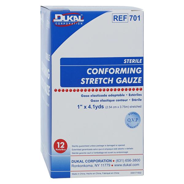 Conforming Bandage Gauze 1"x4.1yd Sterile 12/Pk, 1 PK/CA