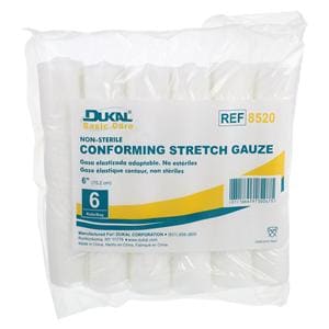 Conforming Bandage Gauze 6"x3.6yds Non-Sterile 48/Ca