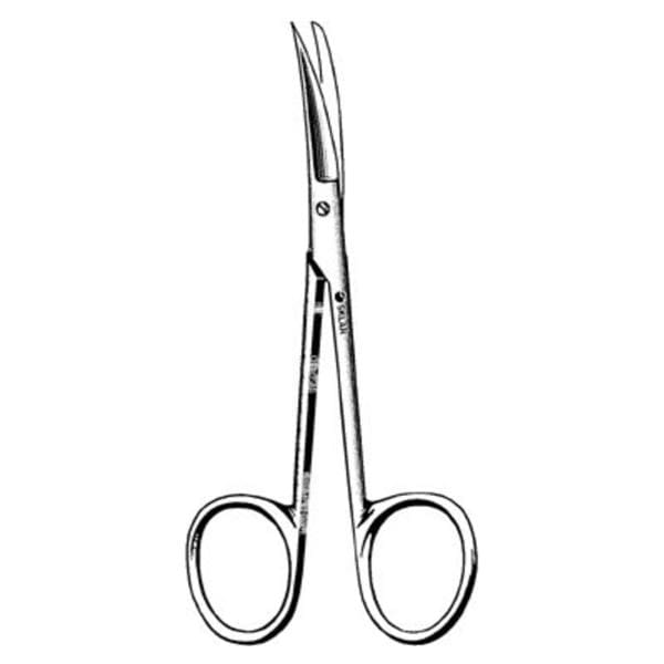 Knapp Iris Scissors Curved 4" Stainless Steel Non-Sterile Reusable Ea
