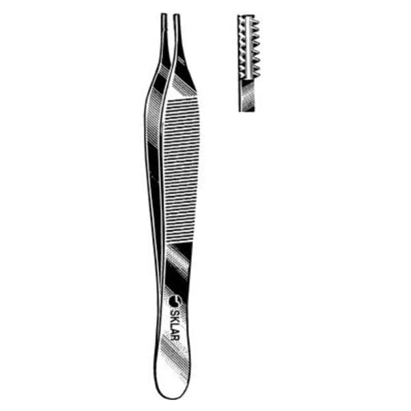 Adson Tissue Forcep Straight 4-3/4" Ea