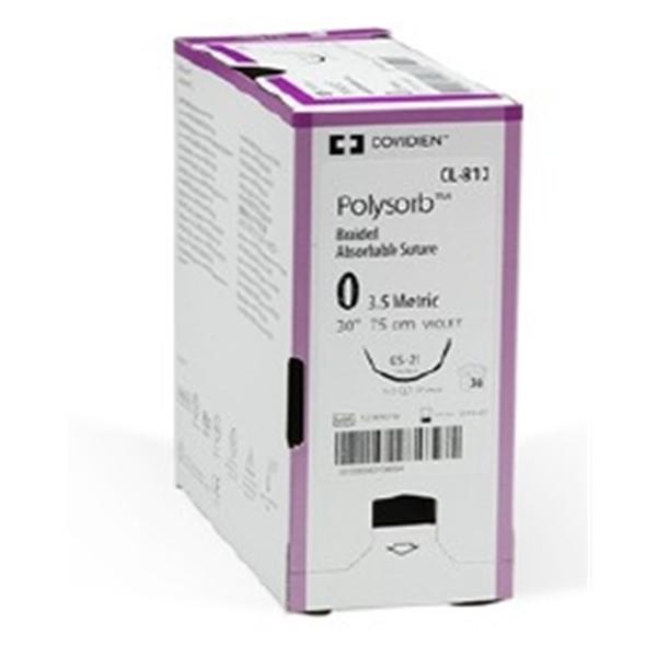 Polysorb Suture 5-0 30" Polyester Braid CV-11 Violet 36/Ca