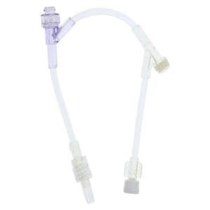 IV Extension Set Needleless 6" Y-Injection Sites/2 Port Luer Lock Ea, 100 EA/CA