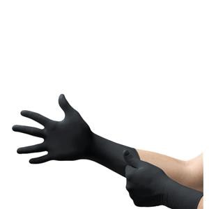 MICROFLEX MidKnight Xtra Nitrile Exam Gloves Small Black Non-Sterile 100/Bx, 10 BX/CA