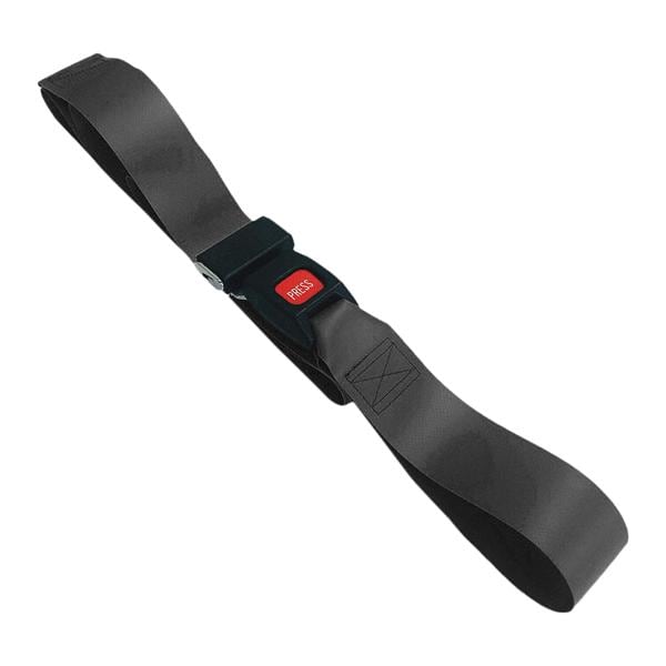 Restraint Strap Vinyl 2 Piece Metal Push Button Buckle Ea