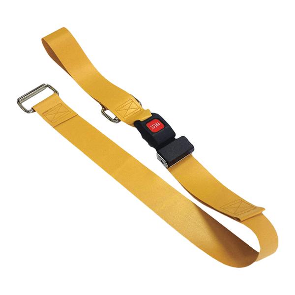 Restraint Strap Vinyl 2 Piece Metal Push Button Buckle, Loop Lock Ends Ea