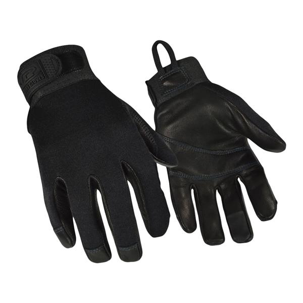 Ringers Synth Lthr/Kevlar/Flxbl Thrmplstc Rbr Flm Rstnc Tactical Gloves Lg Blk