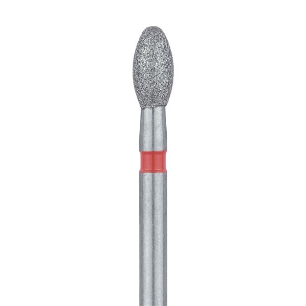Meisinger Diamond Bur, FG, Egg, # 833F, 2.3 mm, Fine, Red, 5/Pk, 833F-023-FG thumbnail 6