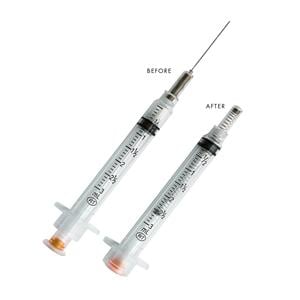 VanishPoint Hypodermic Syringe/Needle 25gx1.5 3cc Rtrctbl Fx Ndl Sfty LDS 100/Bx, 6 BX/CA