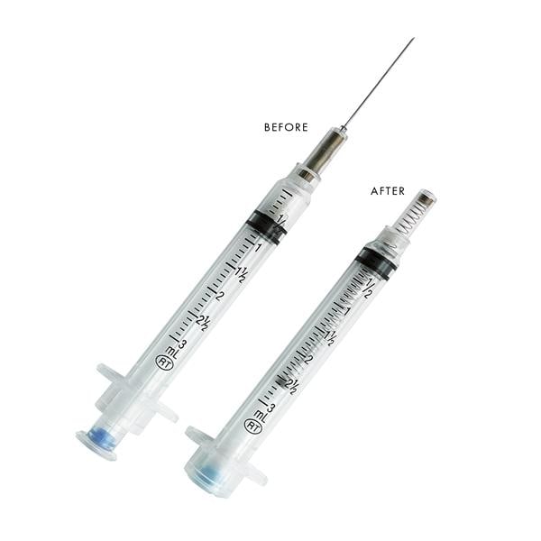 VanishPoint Hypodermic Syringe/Needle 23gx1-1/2" 3cc Rtrctbl No Dead Spc 100/Bx