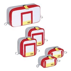 Inner Pouch Red Double Zipper Closure