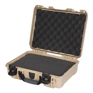 Model 910 Waterproof Case 14.3×11.1×4.7" Tan PowerClaw Latching Sys Sft Grp/Hndl