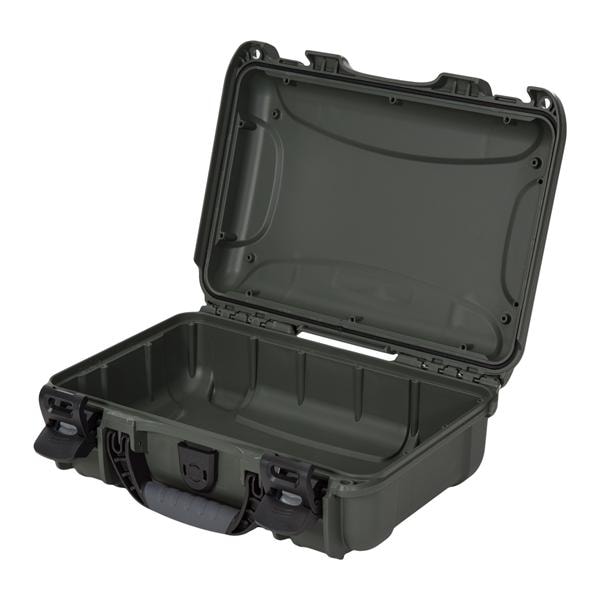 Model 909 Waterproof Case 12.6x9x4.4" Olive Latch Closure Sft Grp/Hndl
